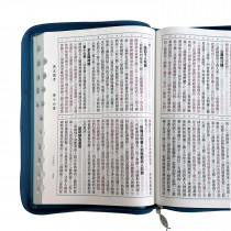 聖經-和合大字真皮紅字索引拉練(禱告/銀)