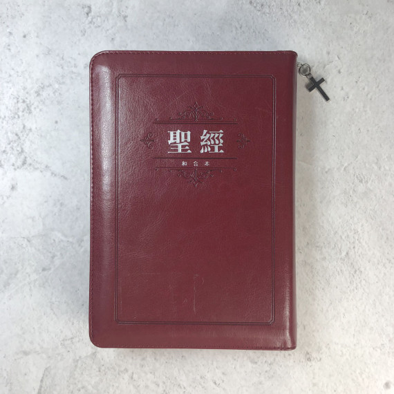 (絕版)中型聖經-皮拉拇紅字豪華(紅銀)